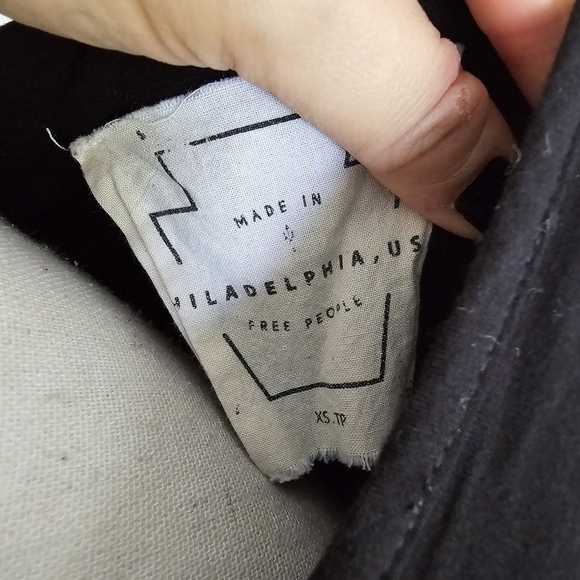 Free People "Beck" Black Tiered Mini Dress - Picture 8 of 9